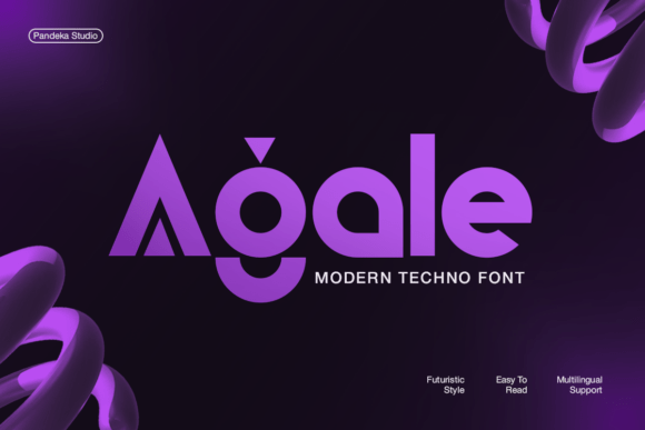 Agale: A Futuristic Sans Serif Typeface for Modern Web Design