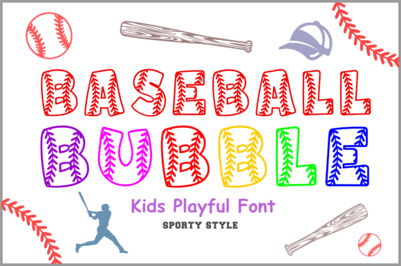 Baseball Bubble: A Playful Typeface for Sporty Brand Identity
