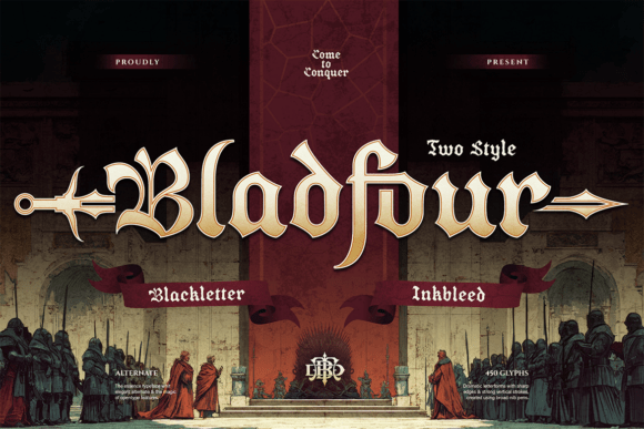 Bladfour: The Blackletter Typeface for Bold Brand Identity