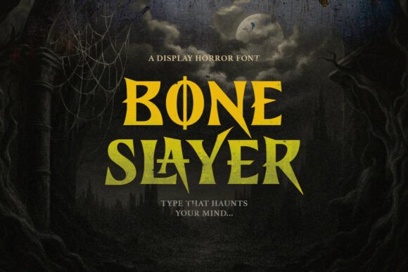 Bone Slayer: A Horror Serif Font for Bold Editorial Design