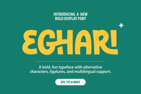 Eghari: The Bold Sans Serif Font That Transforms Small Business Branding