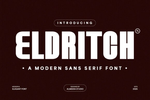 Eldritch: The Modern Sans Serif Font for Polished Brand Identity