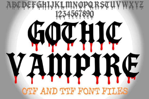 Gothic Vampire: A Bold Typeface for Dark Digital Branding