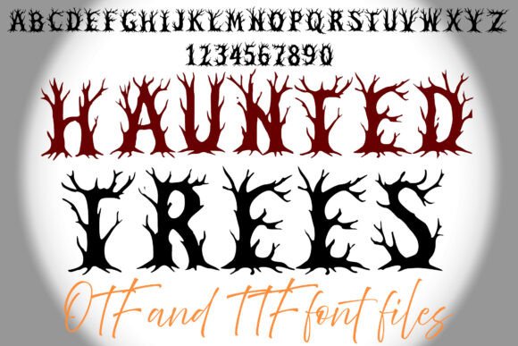 Halloween Design: A Haunted Trees Typeface Review