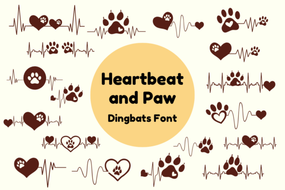 Heartbeat and Paw: A Unique Dingbats Typeface for Modern Web Design