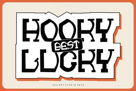 Hooky Lucky: The Edgy Serif Font for Bold Small Business Branding