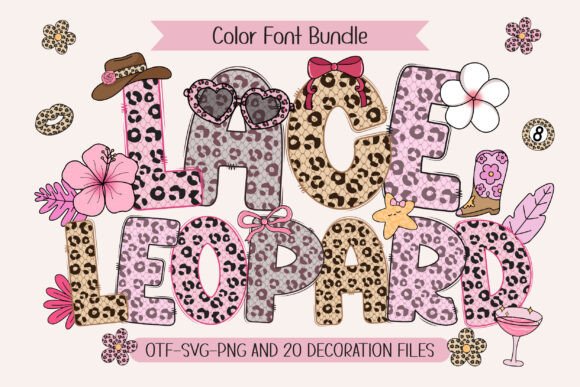 Lace Leopard: The Edgy Color Font for Bold Campaigns