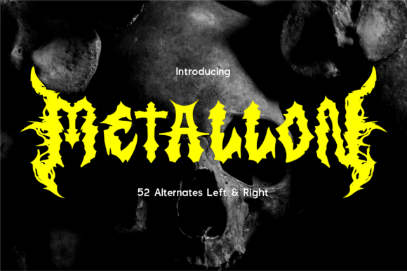 Metallon: The Ultimate Heavy Metal Typeface for Bold Crafts