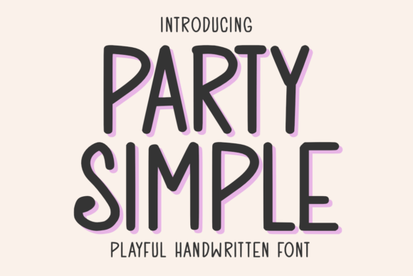Party Simple: A Quirky Handwritten Typeface for Bold Web Design