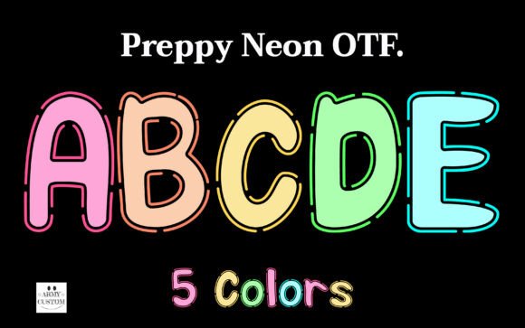 Preppy Neon: The Vibrant Typeface That Transforms Handmade Brands