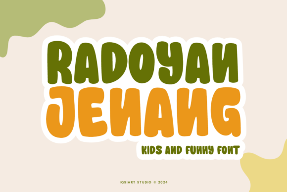Radoyan Jenang: A Playful Sans Serif for Lighthearted Branding