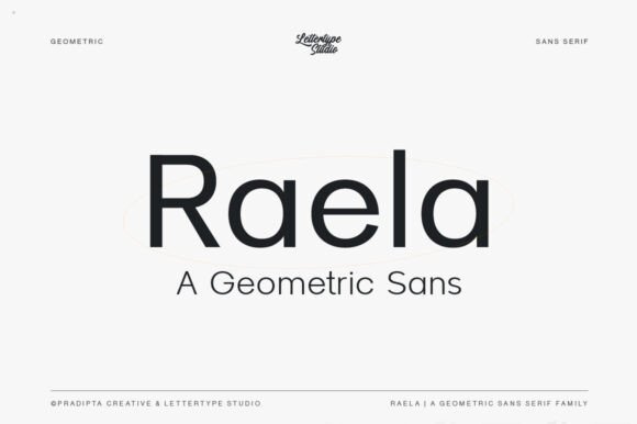 Raela: A Modern Sans Serif Typeface for Editorial Design