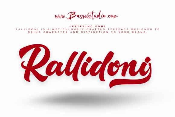 Rallidoni Lettering: The Perfect Script Font for Modern Editorial Design