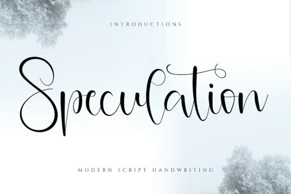 Speculation: A Handwritten Display Typeface for Editorial Design