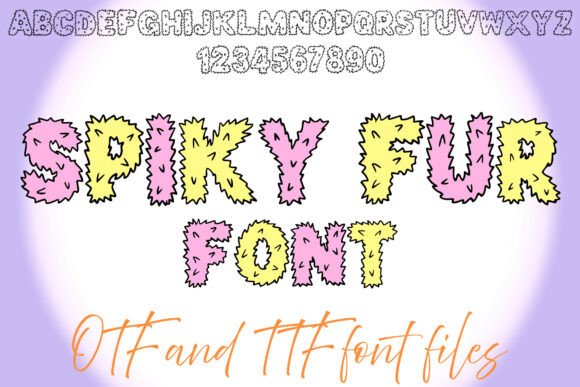 Spiky Fur: A Bold Decorative Typeface for Playful Brand Identity