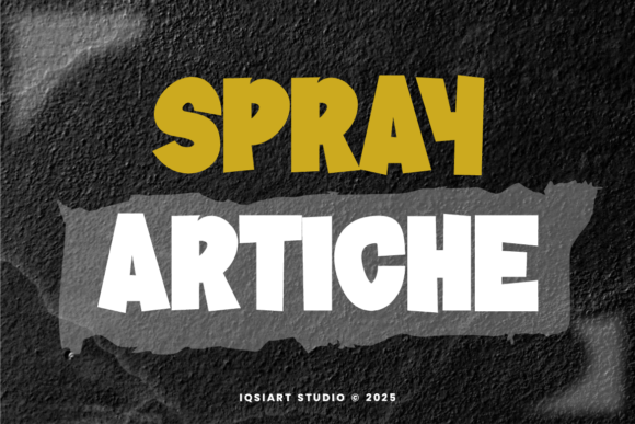 Spray Artiche: The Bold Sans Serif Typeface for High-Impact Campaigns