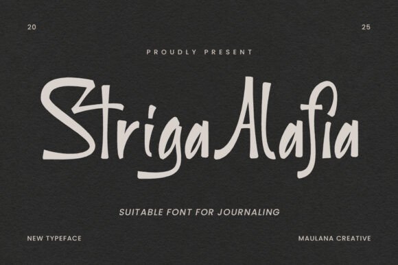 Striga Alafis: A Handwritten Typeface for Bold Brand Identity