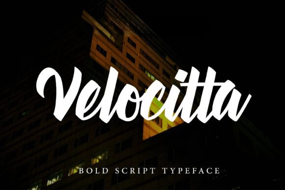 Velocitta: The Bold Script Typeface for Modern Editorial Design